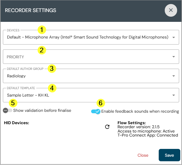 How to Change the Web Recorder Settings